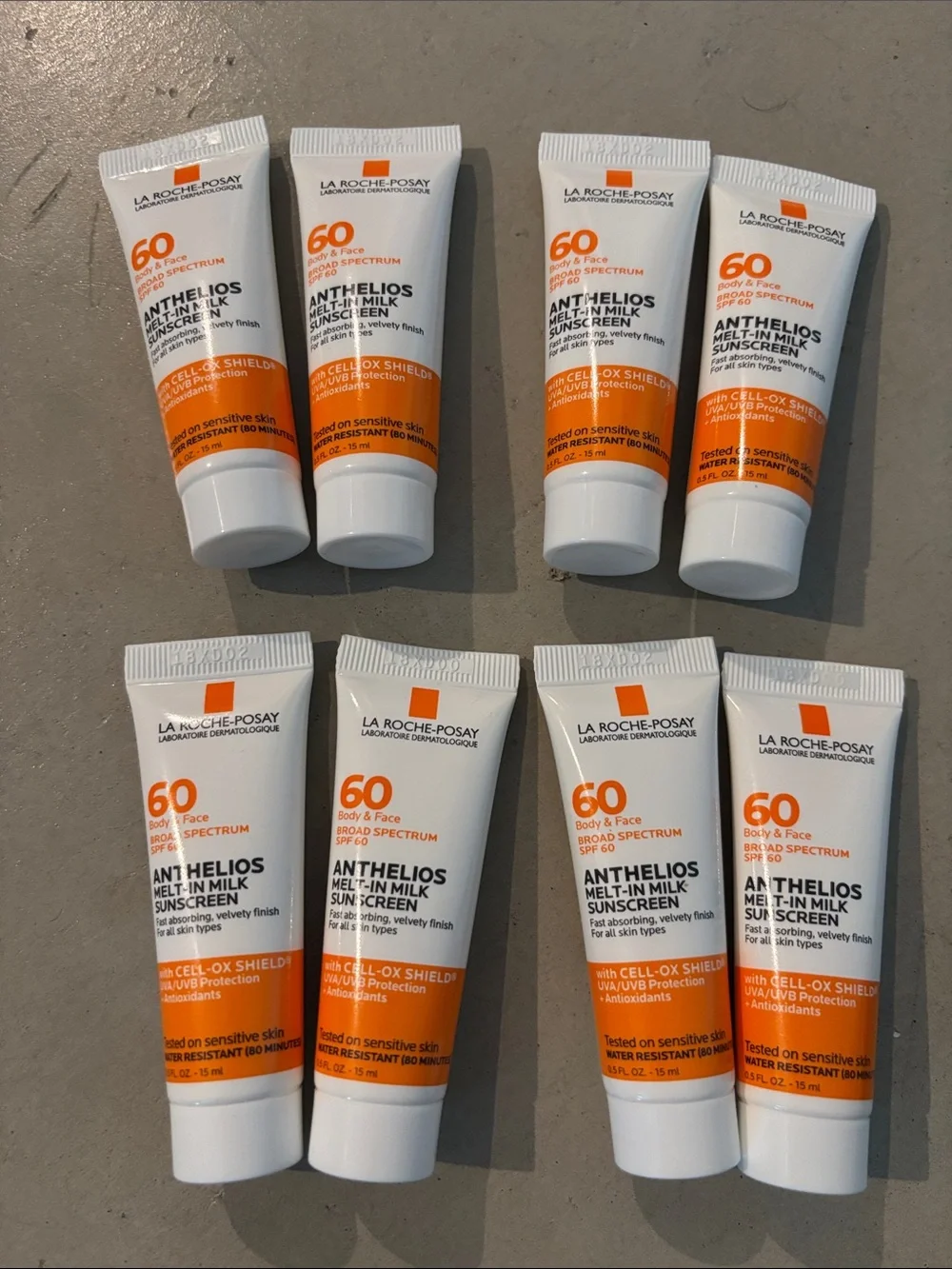 8 New La Roche Posay Anthelios Melt In Milk Sunscreens SPF60 Body & Face